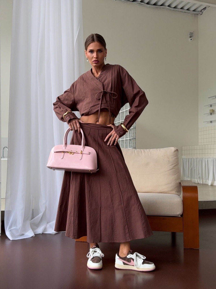 Купить Женский костюм коричневый оптом Садовод Интернет-каталог Садовод интернет-каталог