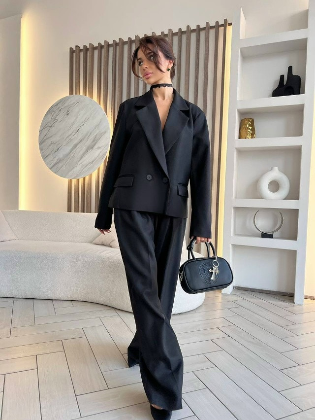 Купить Женский костюм черный оптом Садовод Интернет-каталог Садовод интернет-каталог