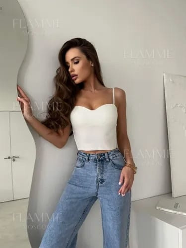 Купить Топ Zara с корректирующими чашками ( push up) на тонких бретельках оптом Садовод Интернет-каталог Садовод интернет-каталог