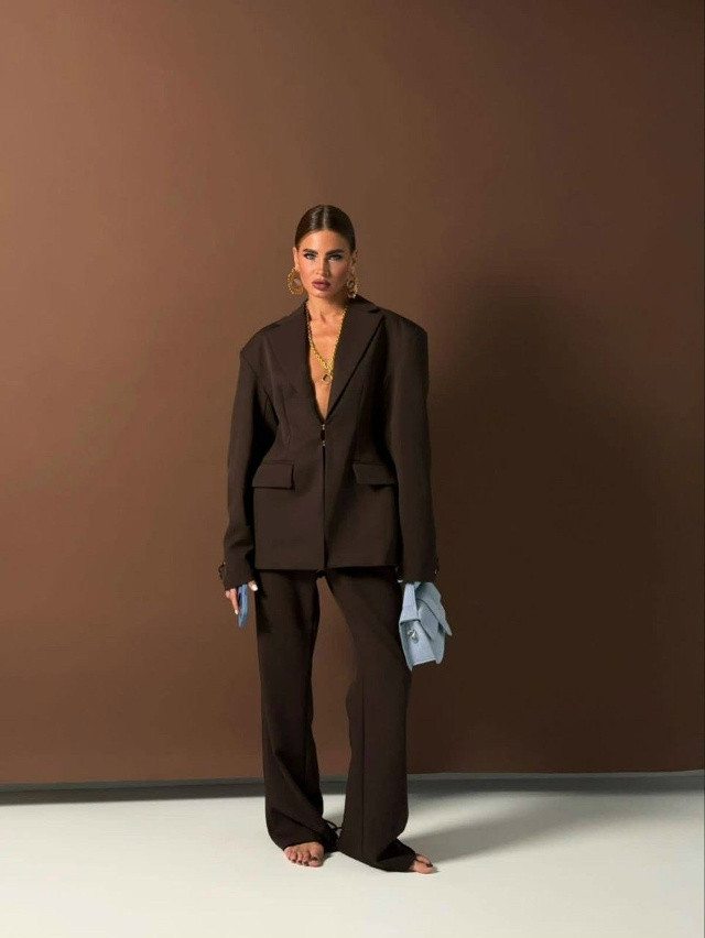 Купить Женский костюм коричневый оптом Садовод Интернет-каталог Садовод интернет-каталог