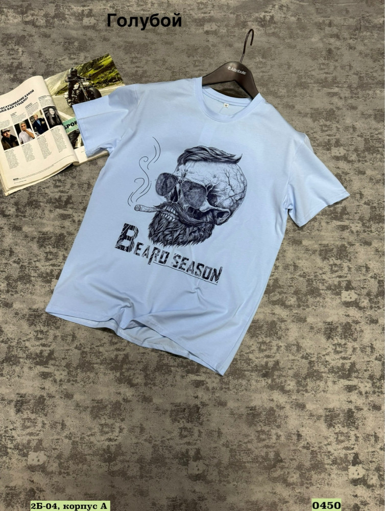 Купить Мужская футболка голубая оптом Садовод Интернет-каталог Садовод интернет-каталог