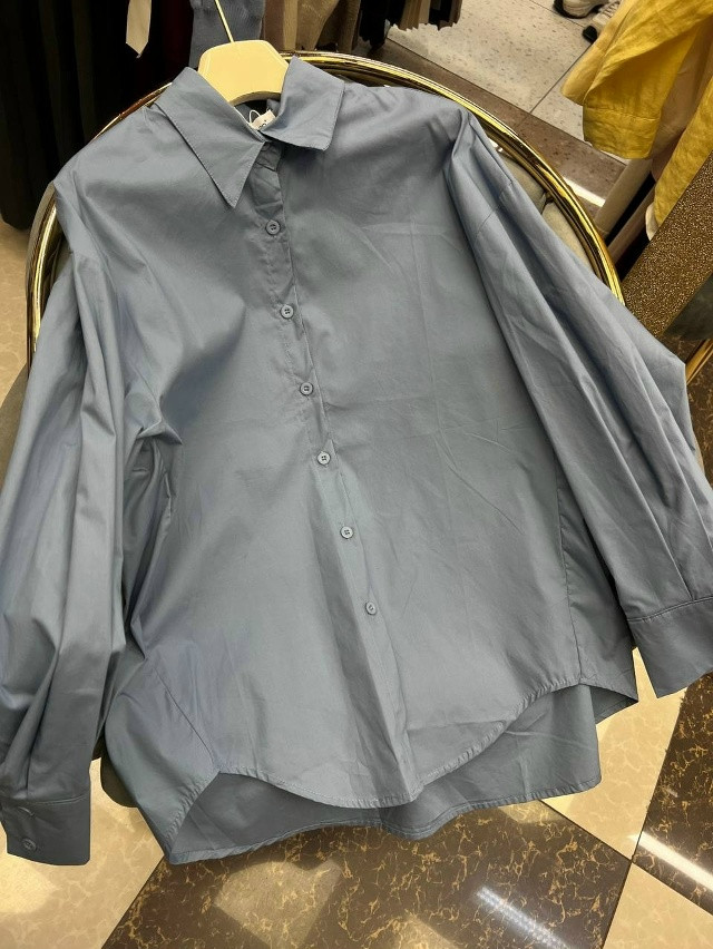 Купить Женская рубашка голубая оптом Садовод Интернет-каталог Садовод интернет-каталог