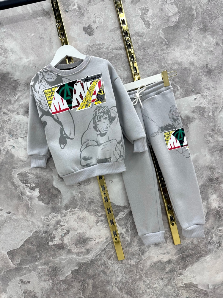 Купить Детский костюм серый оптом Садовод Интернет-каталог Садовод интернет-каталог