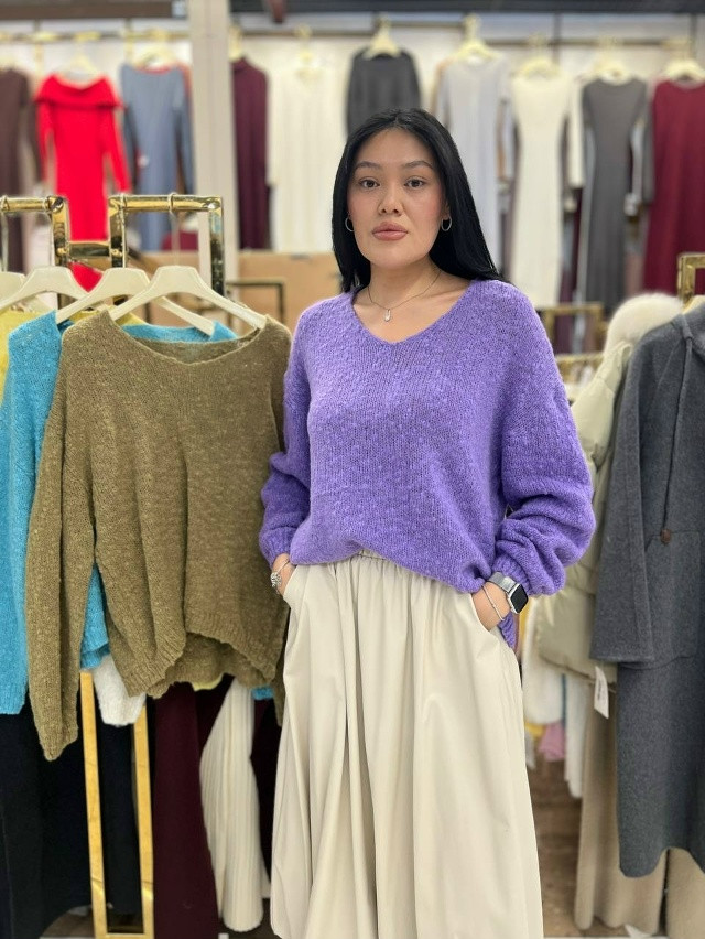 Купить Джемпер сиреневый оптом Садовод Интернет-каталог Садовод интернет-каталог