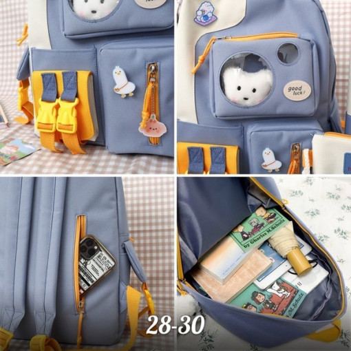 Рюкзак + шопер +сумочка+ пинал+сумка на пояс САДОВОД БАЗА