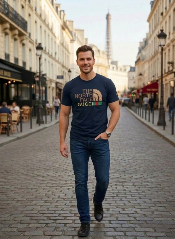 Купить Мужская футболка синяя оптом Садовод Интернет-каталог Садовод интернет-каталог