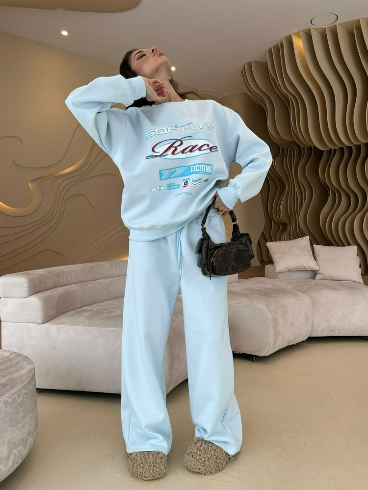 Купить Женский костюм голубой оптом Садовод Интернет-каталог Садовод интернет-каталог