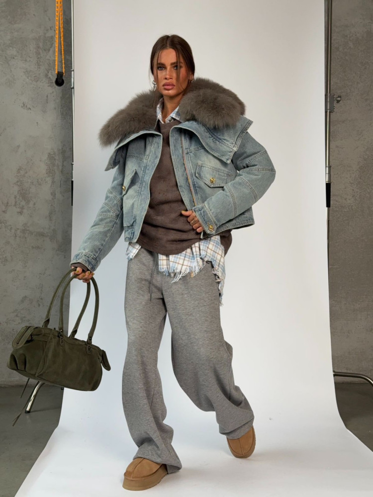 Купить Куртка женская голубая оптом Садовод Интернет-каталог Садовод интернет-каталог