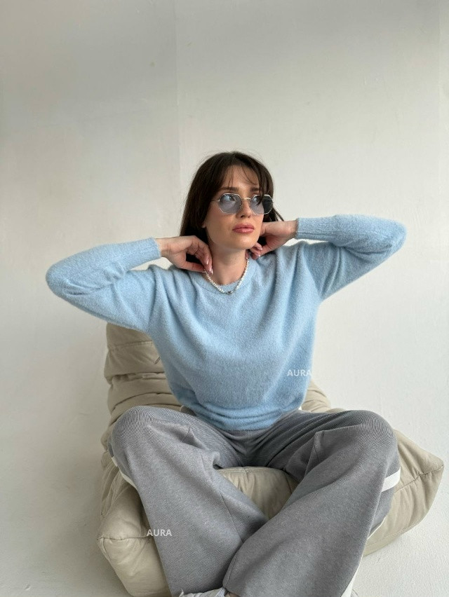 Купить Джемпер голубой оптом Садовод Интернет-каталог Садовод интернет-каталог