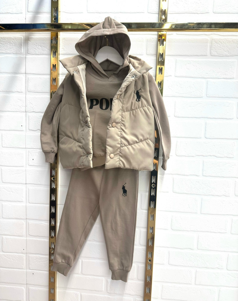 Купить Детский костюм бежевый оптом Садовод Интернет-каталог Садовод интернет-каталог