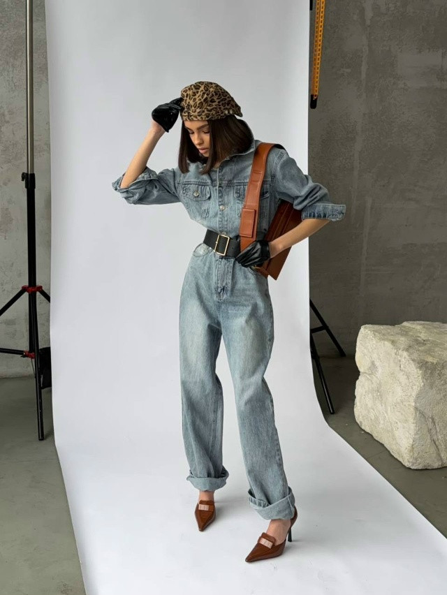 Купить Женский комбинезон синий оптом Садовод Интернет-каталог Садовод интернет-каталог