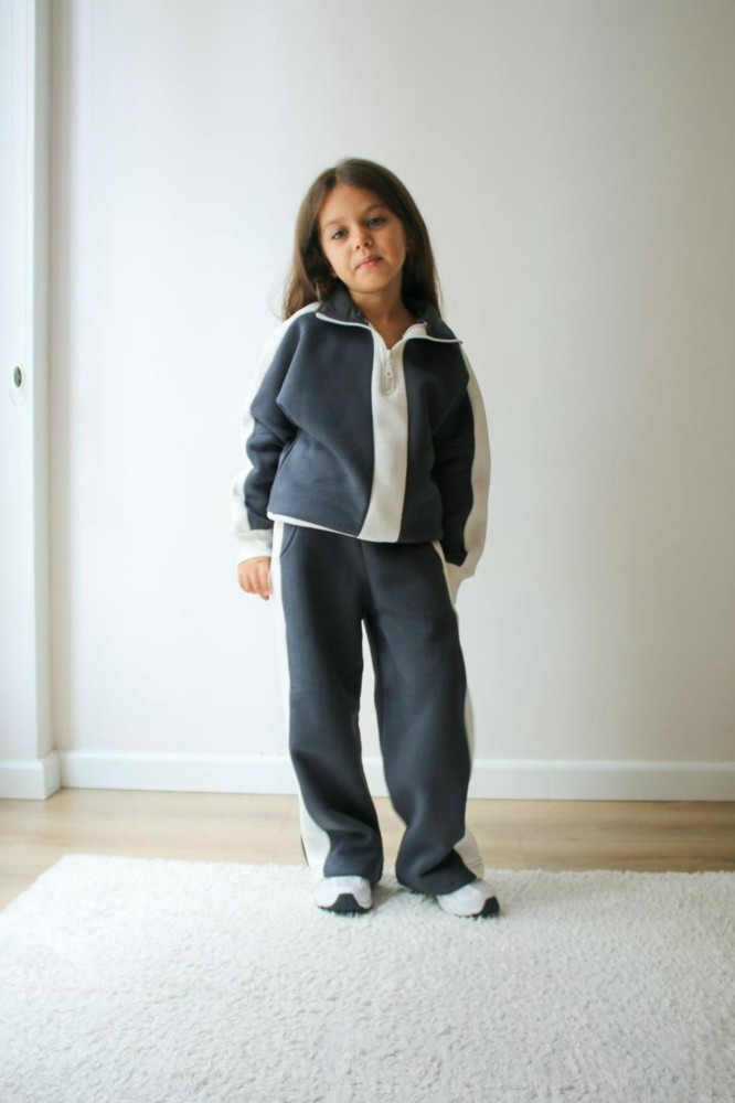 Купить Детский костюм темно-серый оптом Садовод Интернет-каталог Садовод интернет-каталог