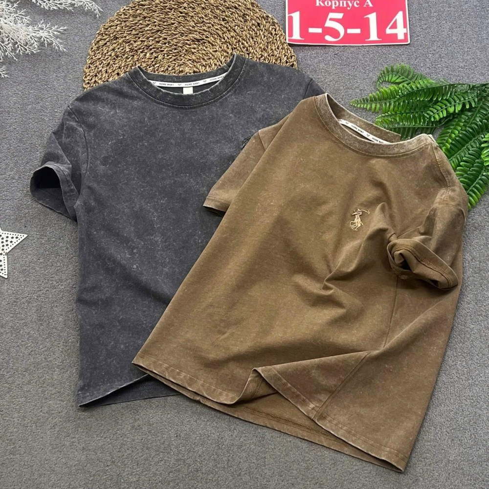 Купить Детская футболка коричневая оптом Садовод Интернет-каталог Садовод интернет-каталог