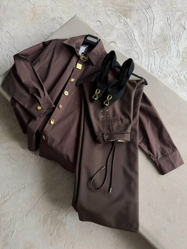 Купить Женская рубашка коричневая оптом Садовод Интернет-каталог Садовод интернет-каталог