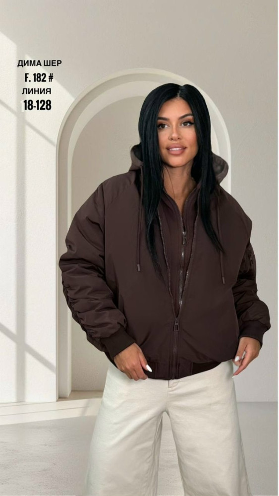 Купить Куртка женская коричневая оптом Садовод Интернет-каталог Садовод интернет-каталог