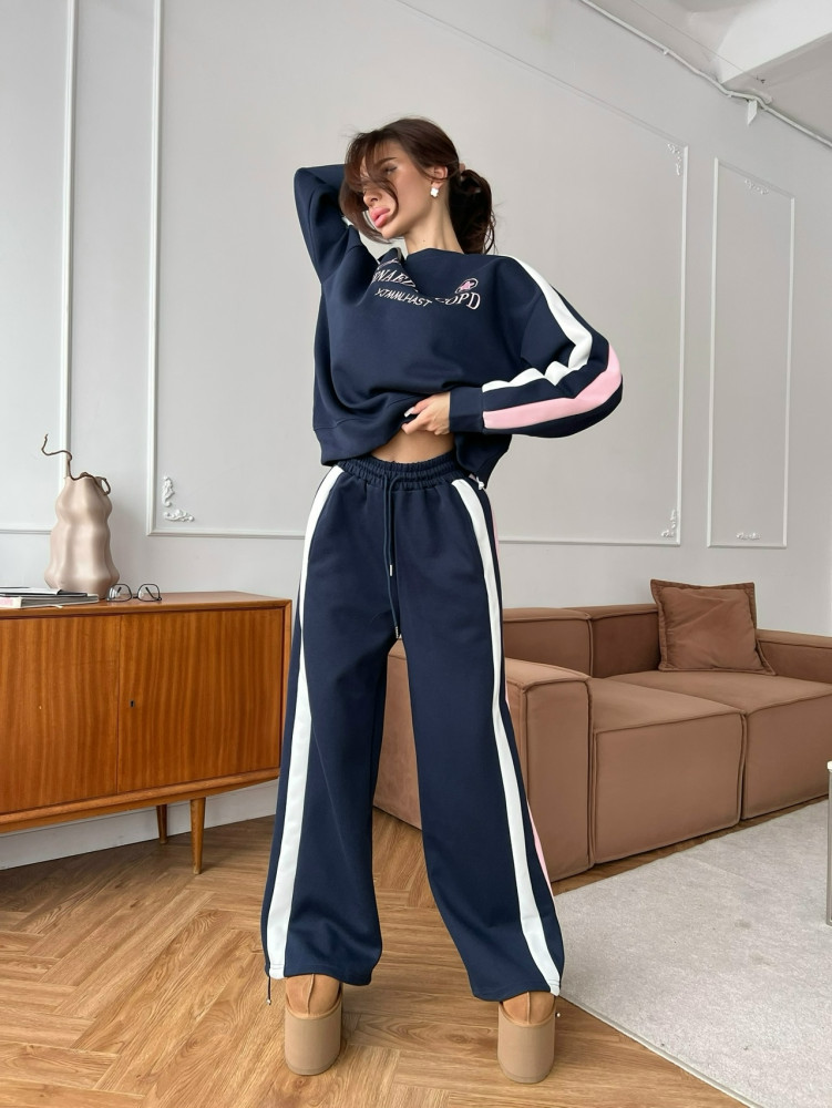 Купить Женский костюм темно-синий оптом Садовод Интернет-каталог Садовод интернет-каталог