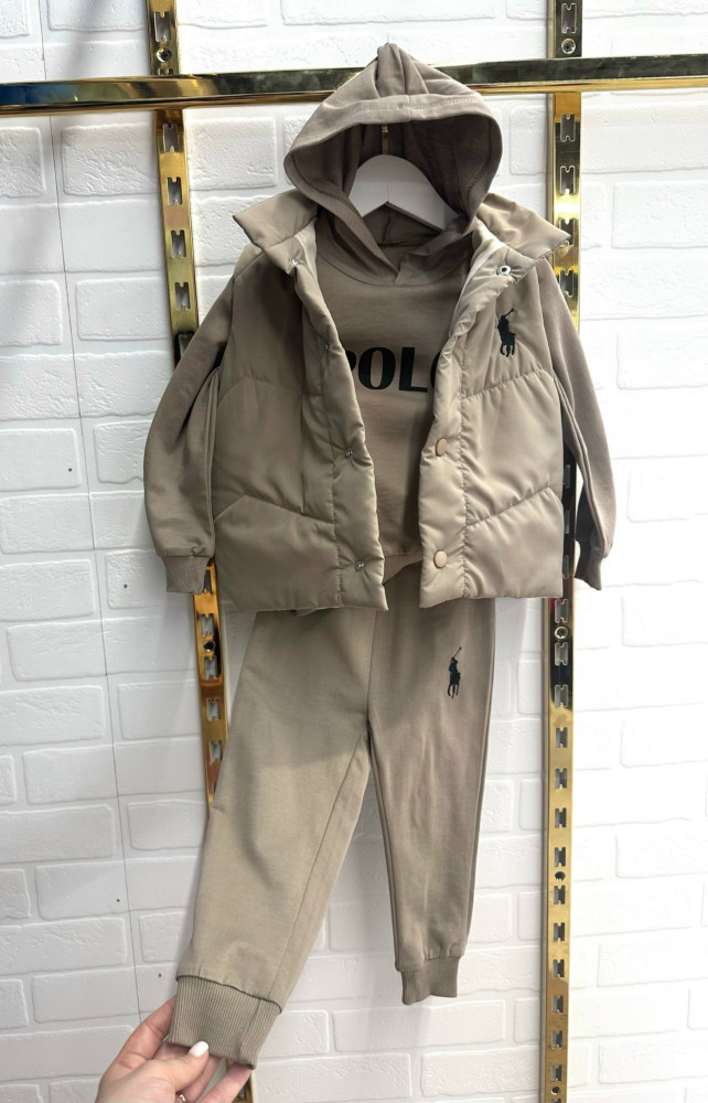 Купить Детский костюм бежевый оптом Садовод Интернет-каталог Садовод интернет-каталог