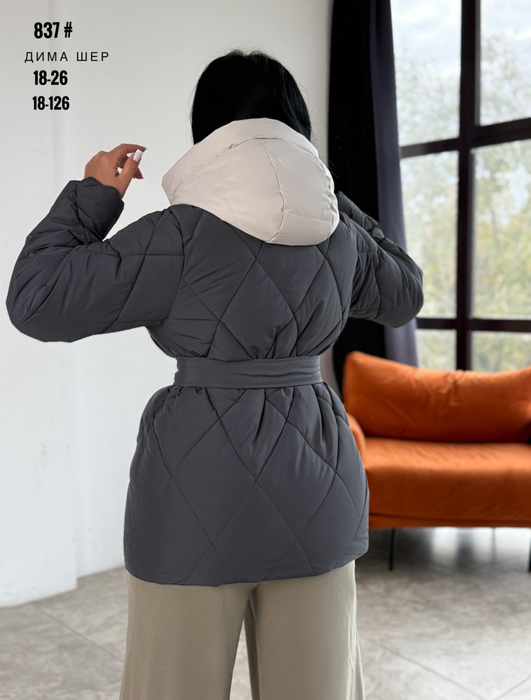 Купить Куртка женская серая оптом Садовод Интернет-каталог Садовод интернет-каталог