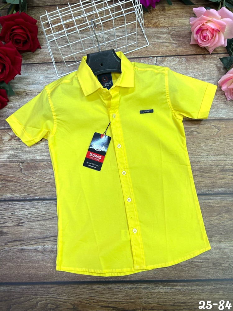 Купить Детская рубашка желтая оптом Садовод Интернет-каталог Садовод интернет-каталог
