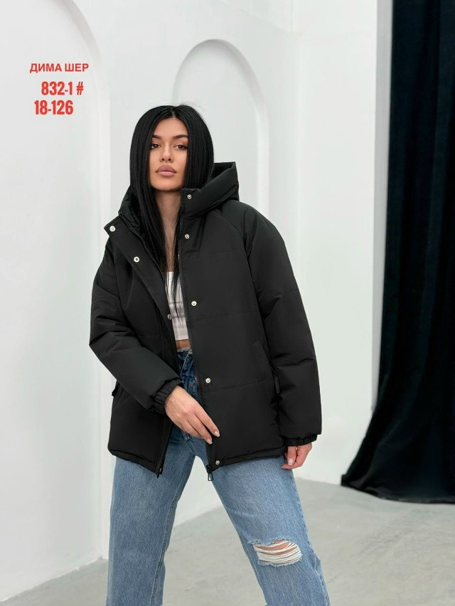 Купить Куртка женская черная оптом Садовод Интернет-каталог Садовод интернет-каталог