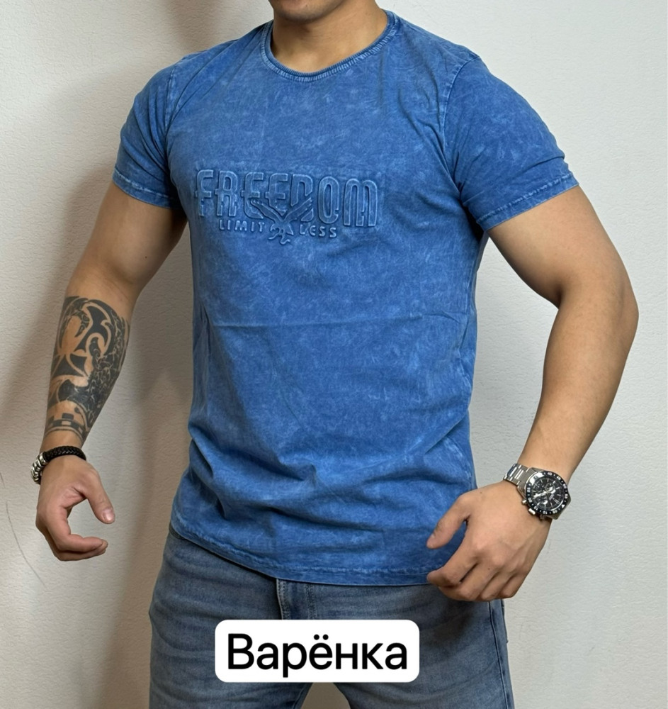 Купить Футболка для мужчин великан, вареный хлопок оптом Садовод Интернет-каталог Садовод интернет-каталог