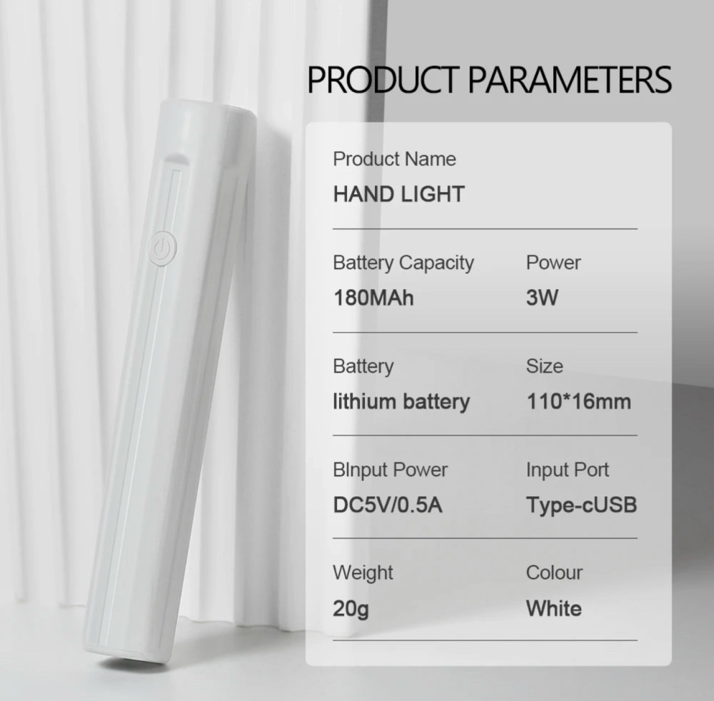 Купить Мини-ручная перезаряжаемая УФ-светодиодная лампа оптом Садовод Интернет-каталог Садовод интернет-каталог