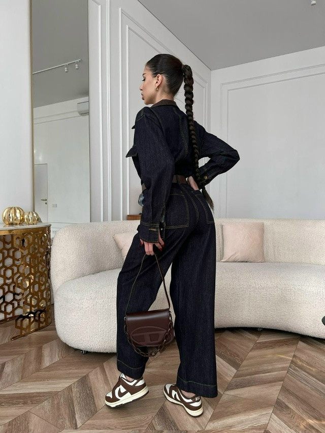 Купить Женский комбинезон темно-синий оптом Садовод Интернет-каталог Садовод интернет-каталог