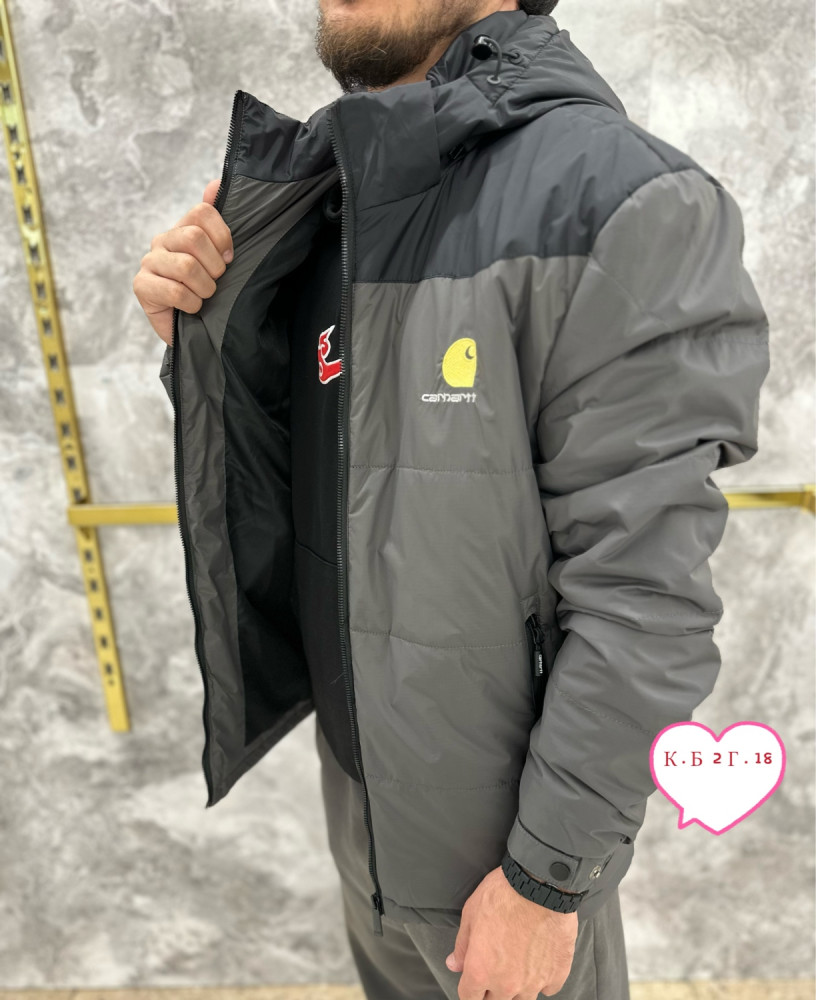 Купить Куртка мужская темно-серая оптом Садовод Интернет-каталог Садовод интернет-каталог