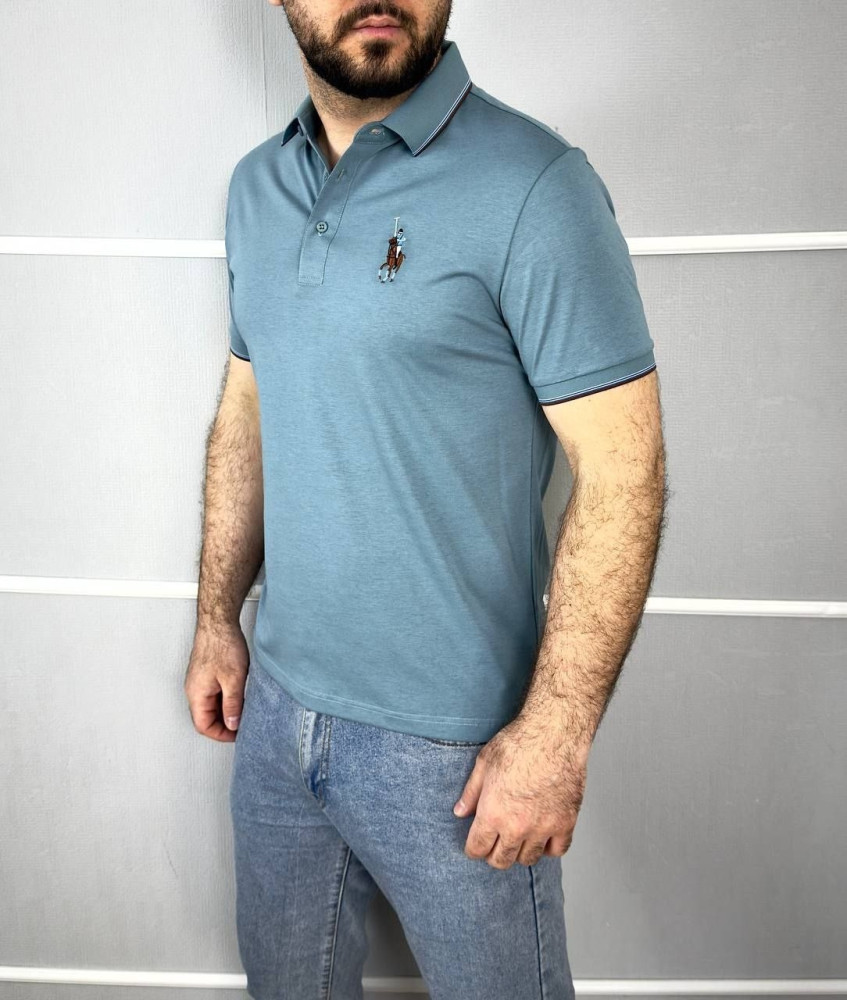 Купить Мужская футболка голубая оптом Садовод Интернет-каталог Садовод интернет-каталог