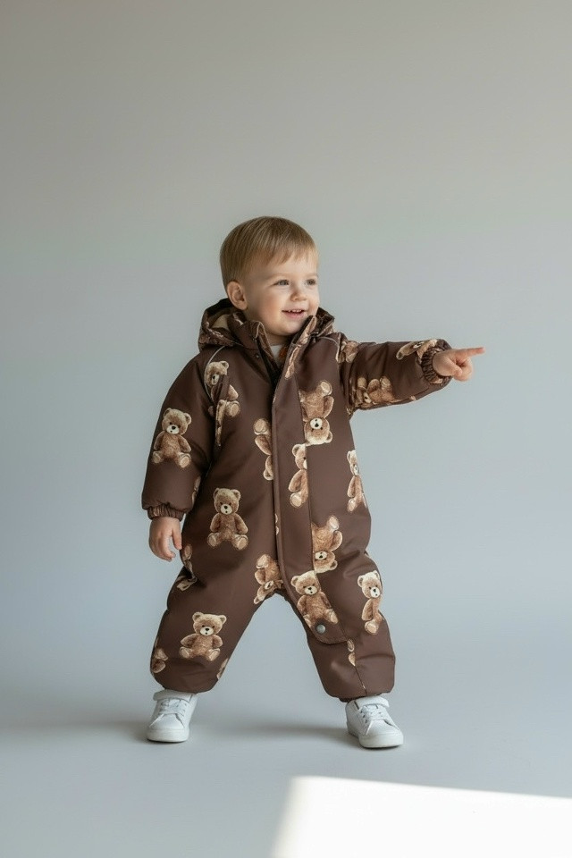 Купить Детский комбинезон коричневый оптом Садовод Интернет-каталог Садовод интернет-каталог