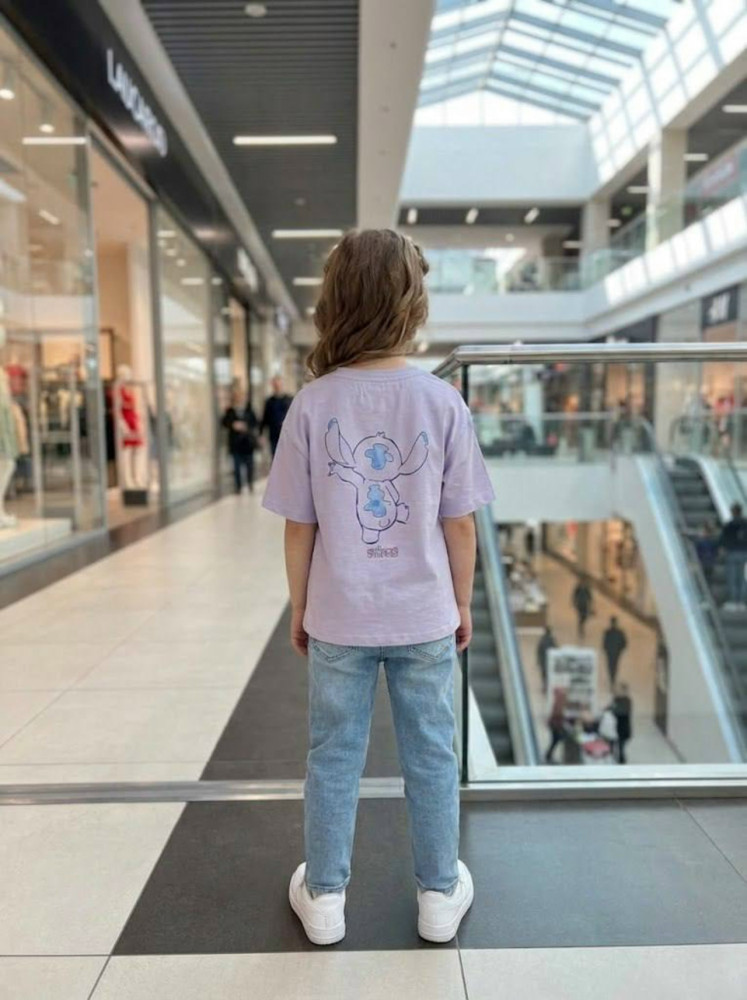 Купить Детская футболка сиреневая оптом Садовод Интернет-каталог Садовод интернет-каталог