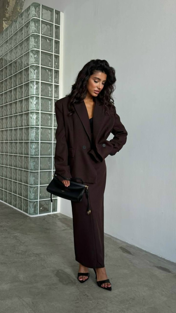 Купить Женский костюм коричневый оптом Садовод Интернет-каталог Садовод интернет-каталог