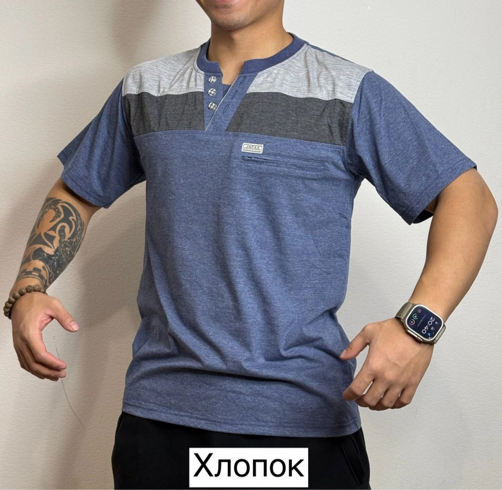 Купить Мужская футболка темно-синяя оптом Садовод Интернет-каталог Садовод интернет-каталог