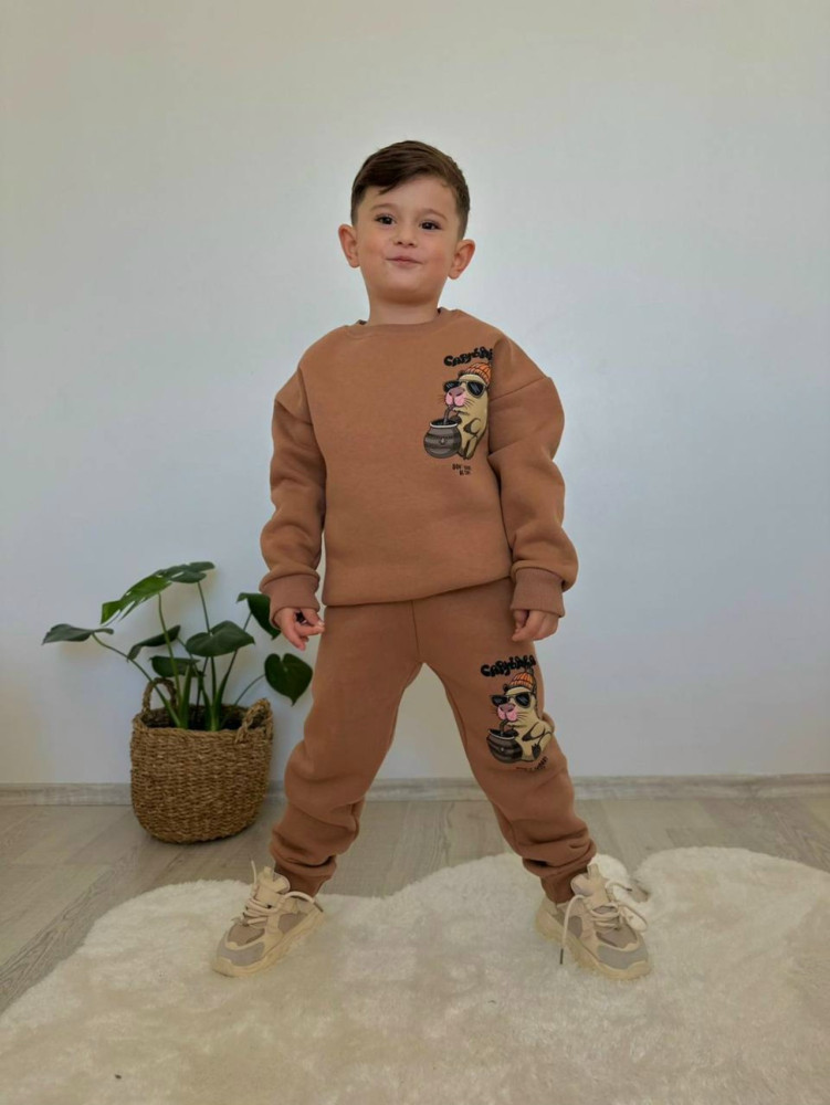 Купить Детский костюм коричневый оптом Садовод Интернет-каталог Садовод интернет-каталог