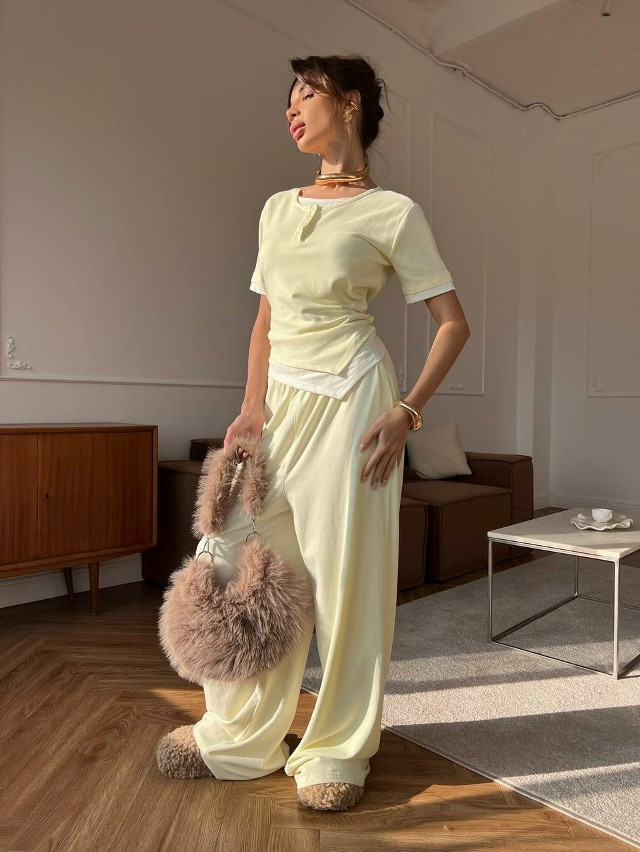 Купить Женский костюм желтый оптом Садовод Интернет-каталог Садовод интернет-каталог