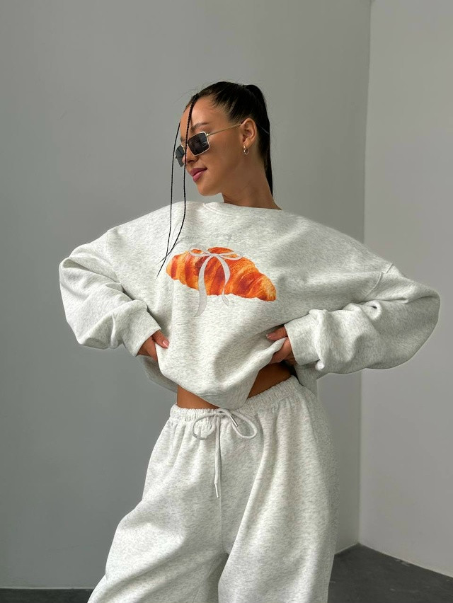 Купить Женский костюм светло-серый оптом Садовод Интернет-каталог Садовод интернет-каталог