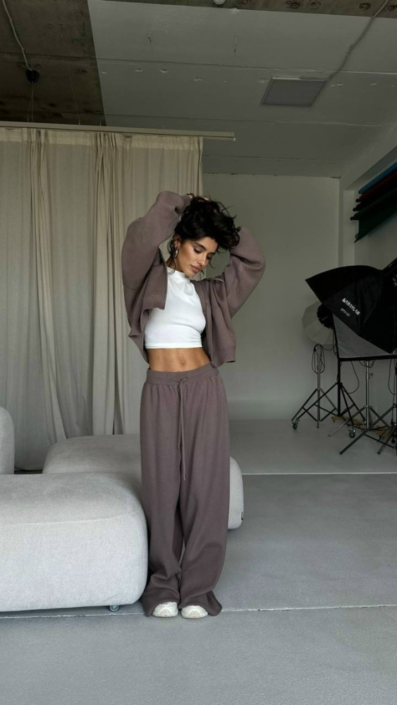 Купить Женский костюм коричневый оптом Садовод Интернет-каталог Садовод интернет-каталог