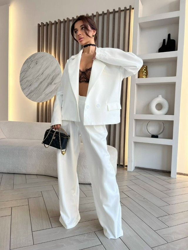 Купить Женский костюм белый оптом Садовод Интернет-каталог Садовод интернет-каталог