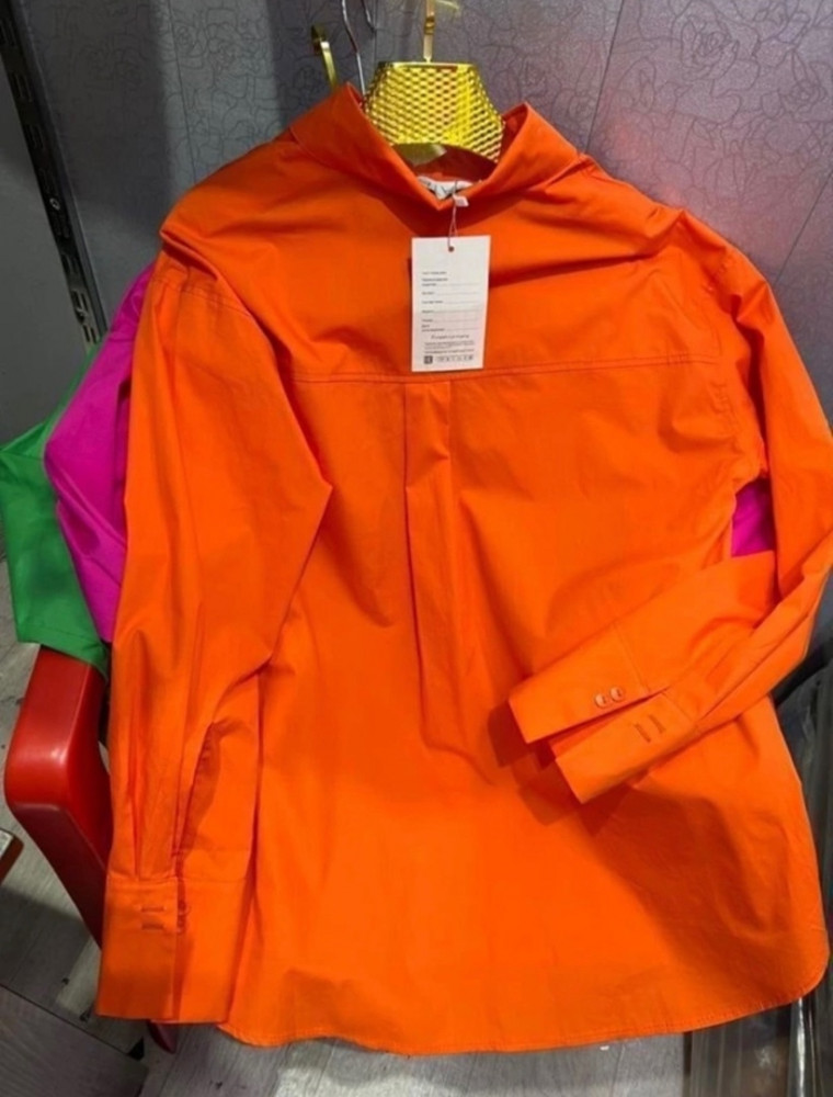 Купить Женская рубашка оранжевая оптом Садовод Интернет-каталог Садовод интернет-каталог