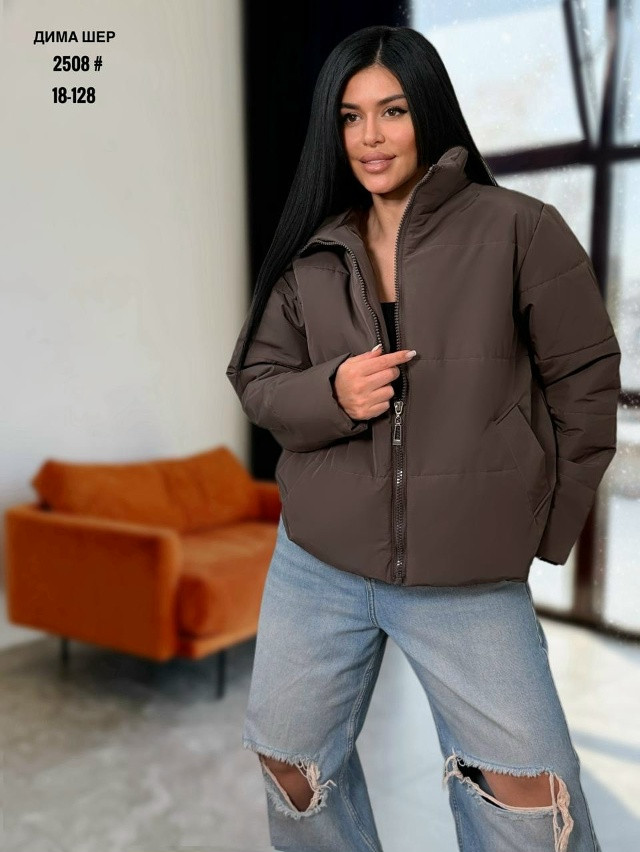 Купить Куртка женская коричневая оптом Садовод Интернет-каталог Садовод интернет-каталог