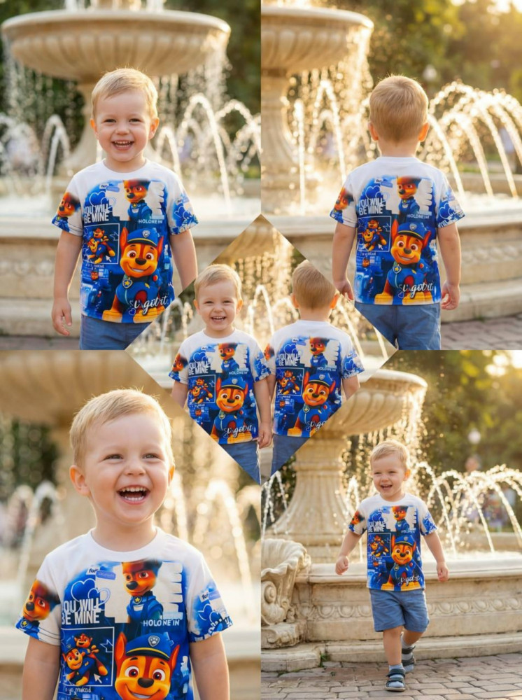 Купить Детская футболка синяя оптом Садовод Интернет-каталог Садовод интернет-каталог