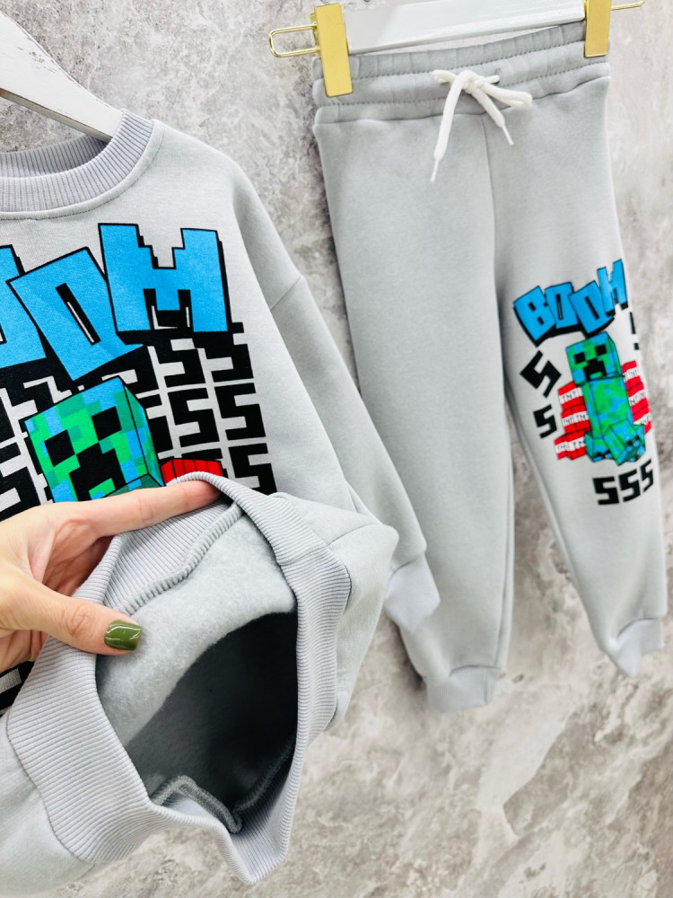 Купить Детский костюм серый оптом Садовод Интернет-каталог Садовод интернет-каталог