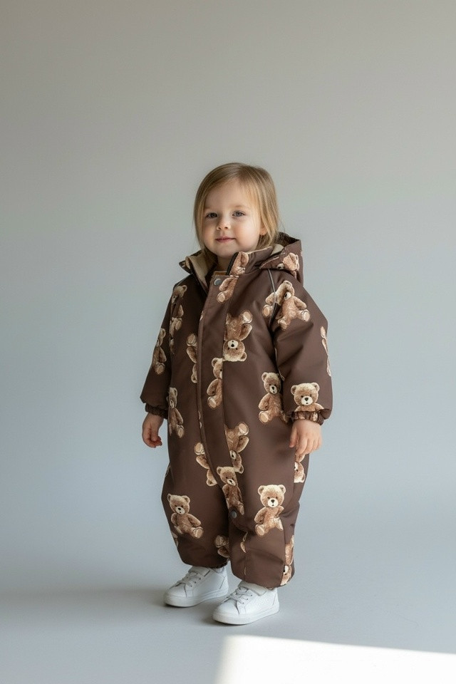 Купить Детский комбинезон коричневый оптом Садовод Интернет-каталог Садовод интернет-каталог