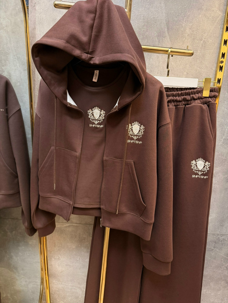 Купить Женский костюм коричневый оптом Садовод Интернет-каталог Садовод интернет-каталог