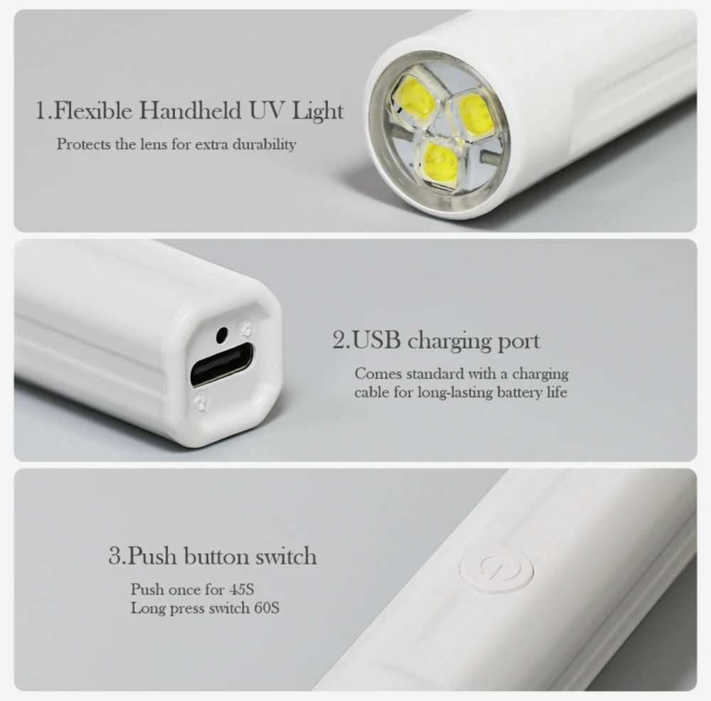 Купить Мини-ручная перезаряжаемая УФ-светодиодная лампа оптом Садовод Интернет-каталог Садовод интернет-каталог