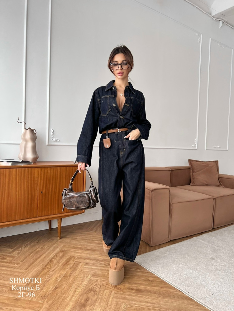 Купить Женский комбинезон темно-синий оптом Садовод Интернет-каталог Садовод интернет-каталог