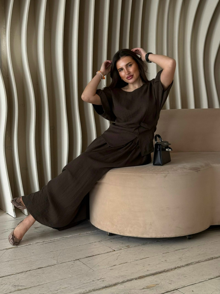 Купить Женский костюм коричневый оптом Садовод Интернет-каталог Садовод интернет-каталог