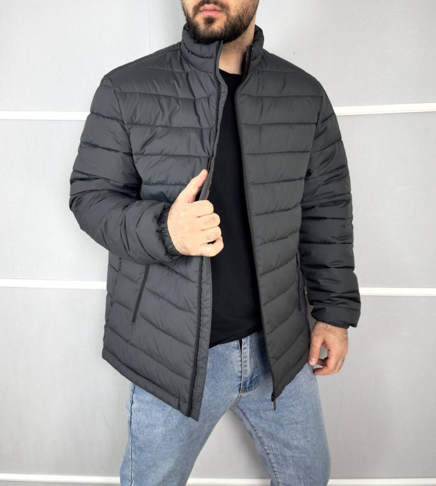 Купить Куртка мужская темно-серая оптом Садовод Интернет-каталог Садовод интернет-каталог