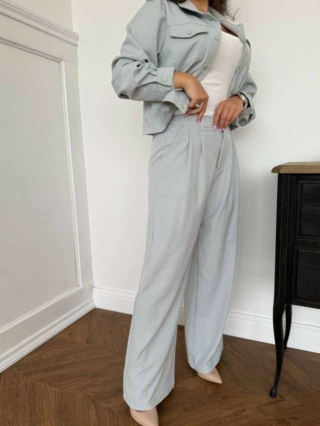 Купить Женский костюм голубой оптом Садовод Интернет-каталог Садовод интернет-каталог