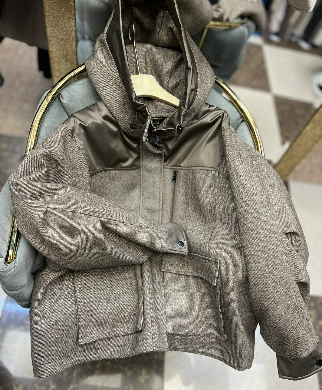 Купить Куртка женская коричневая оптом Садовод Интернет-каталог Садовод интернет-каталог